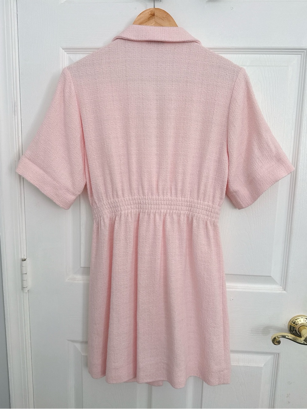 Sandro Pale Pink Textured Knit Top - Picture 2 of 7